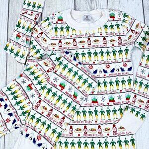 Hanna Anderson 100% Organic Cotton ELF Christmas Pajamas Sz Kids 6-7